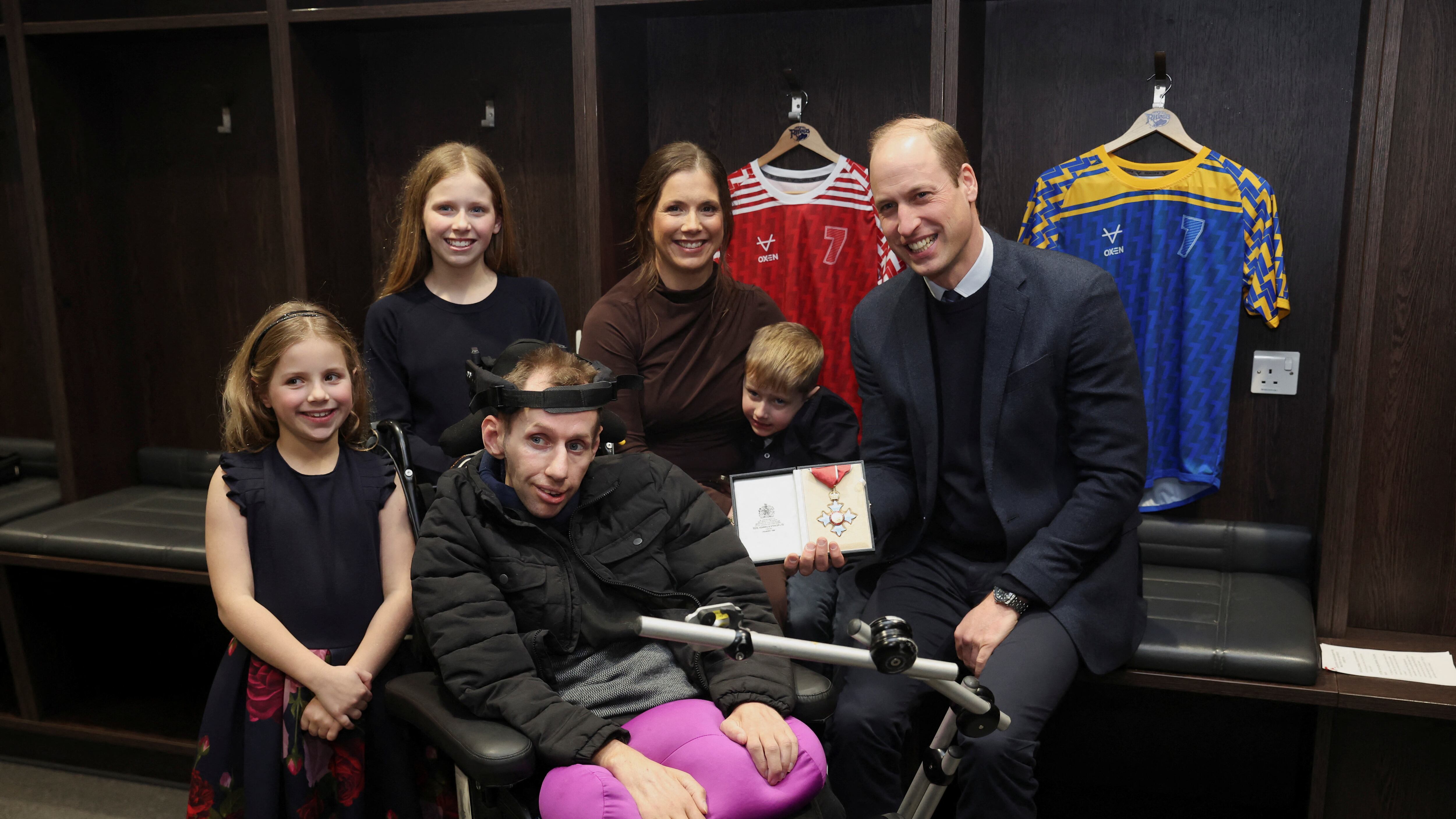 William met Burrow, his wife Lindsey and their children at Headingley in January