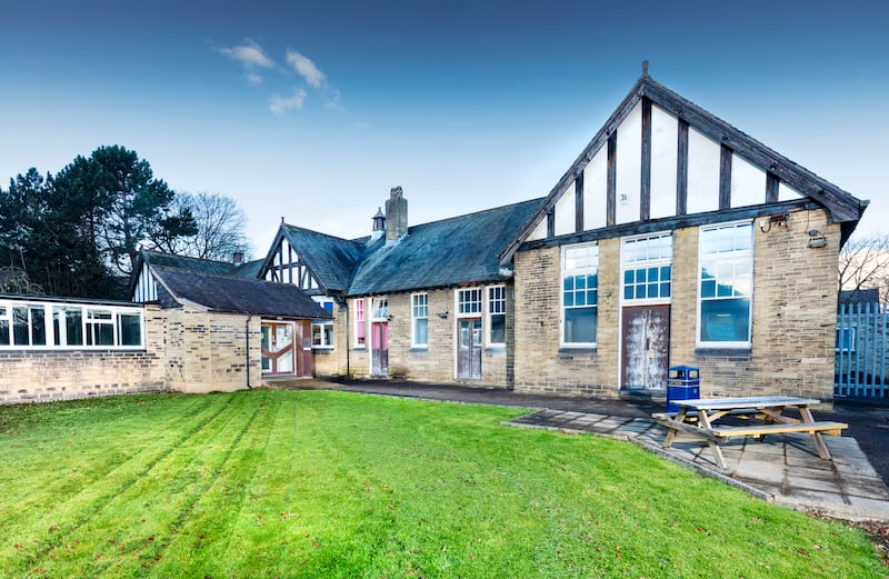 Former Maternity Ward (Block 2), Princess Royal Community Hospital, Huddersfield. Listed at Grade II in 2024. (Historic England)