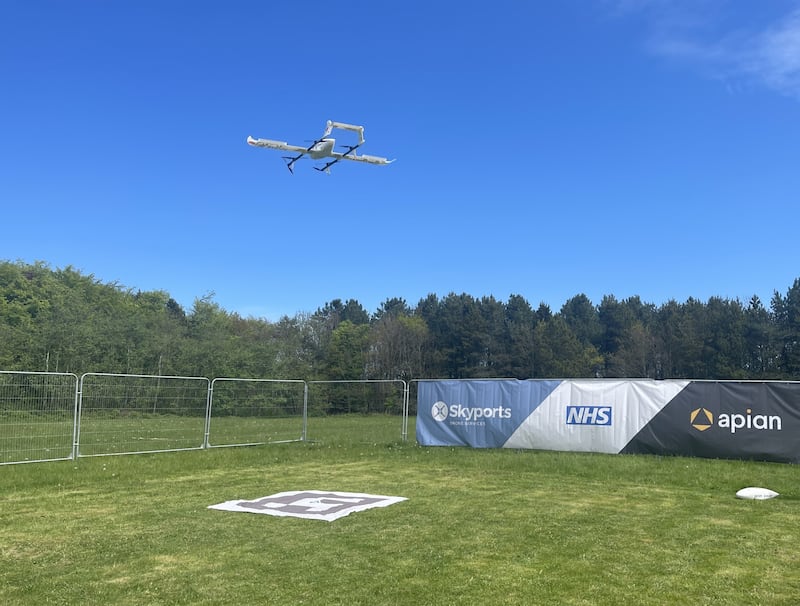 Drones have been used safely transport blood stocks in a new test (Apian Ltd)