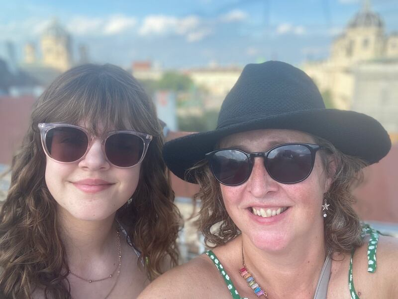 Carla (left) and Catherine Santamaria (right) were due to see The Eras Tour in Vienna