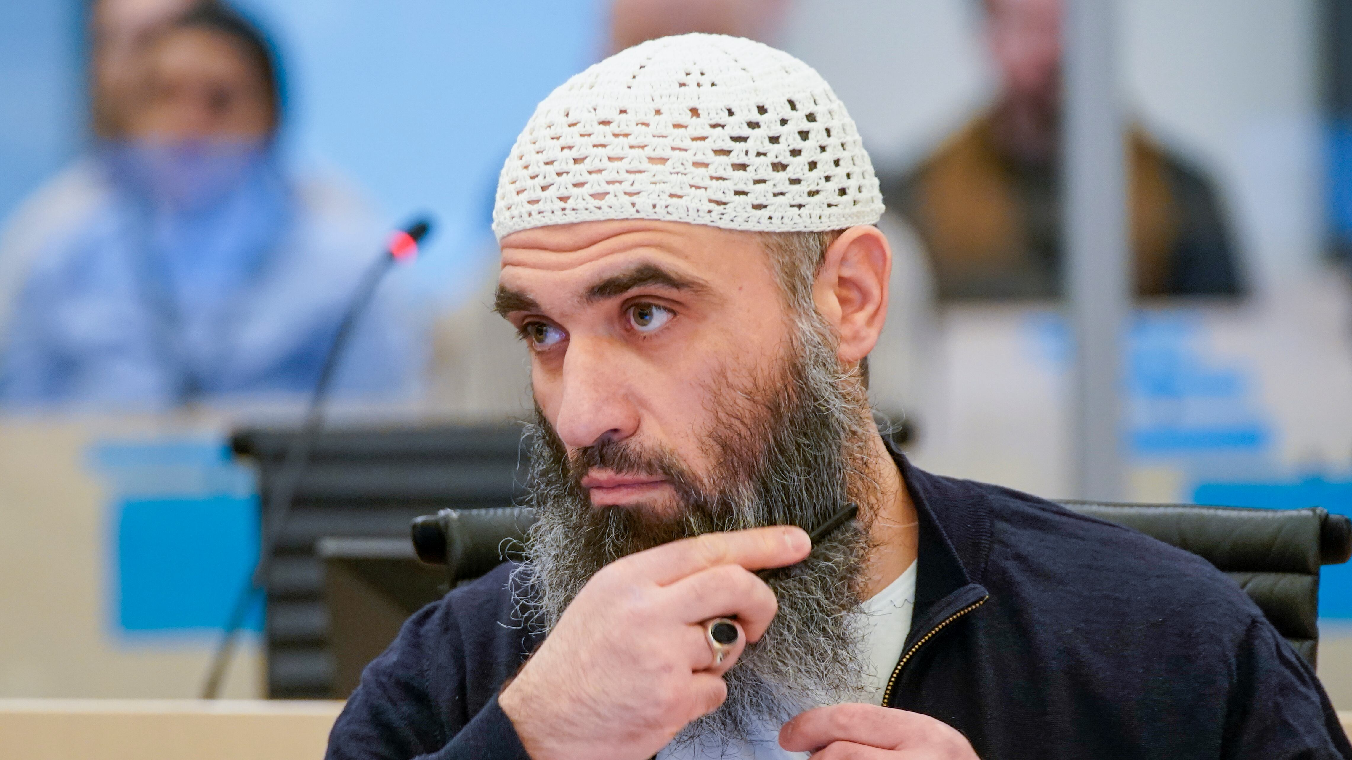 Zaniar Matapour in court in Oslo, Norway, in March (Lise Aserud/NTB Scanpix via AP)