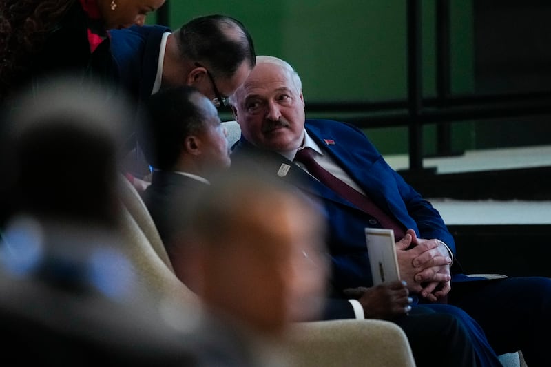 The revised doctrine envisages that Russia could use nuclear weapons in response to aggression against its ally Belarus, run by its authoritarian president Alexander Lukashenko (Rafiq Maqbool/AP)