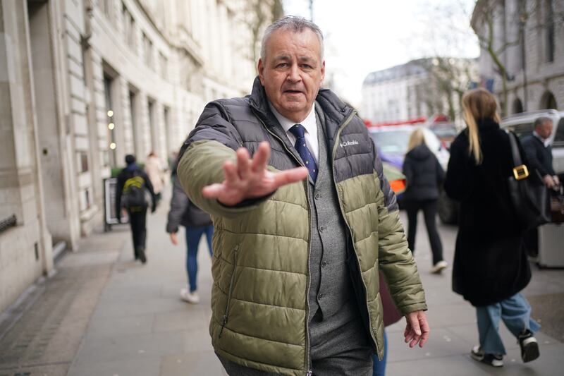 Former Post Office investigator, Raymond Grant, outside Aldwych House, central London, after giving evidence to phase four of the Post Office Horizon IT inquiry