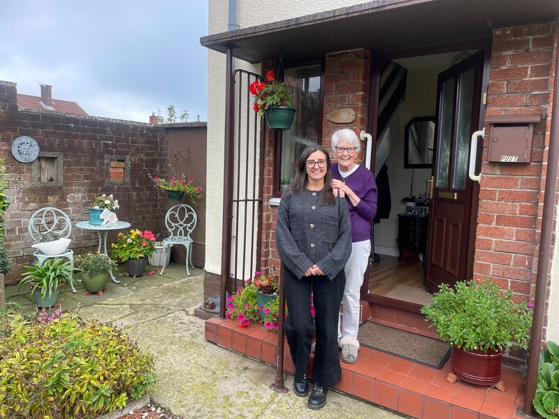 90 year old Ray Wilson with Victoria O’Neill,  co-ordinator for the Volunteer Now befriending organisation.