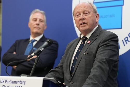 There has been a political earthquake in North Antrim says TUV leader Jim Allister as he takes seat from Ian Paisley