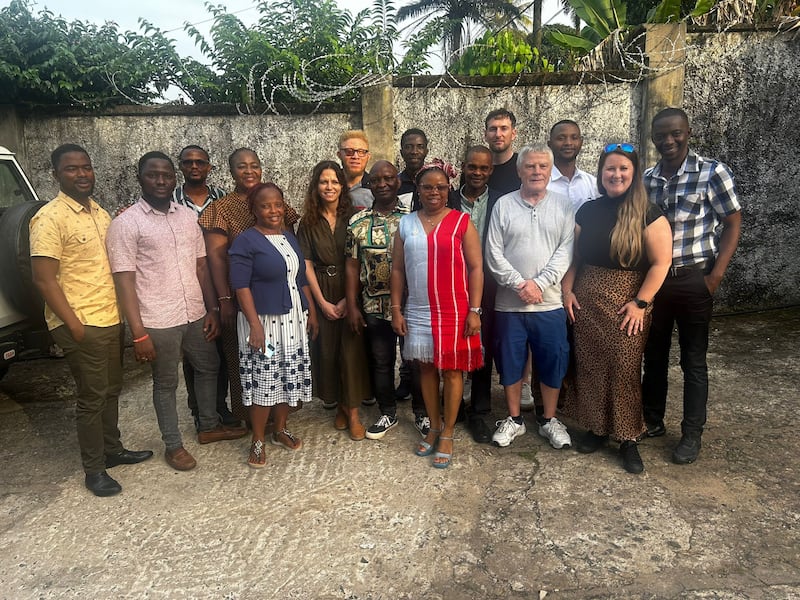 Meeting some of the Sightsavers Sierra Leone staff at their Freetown office