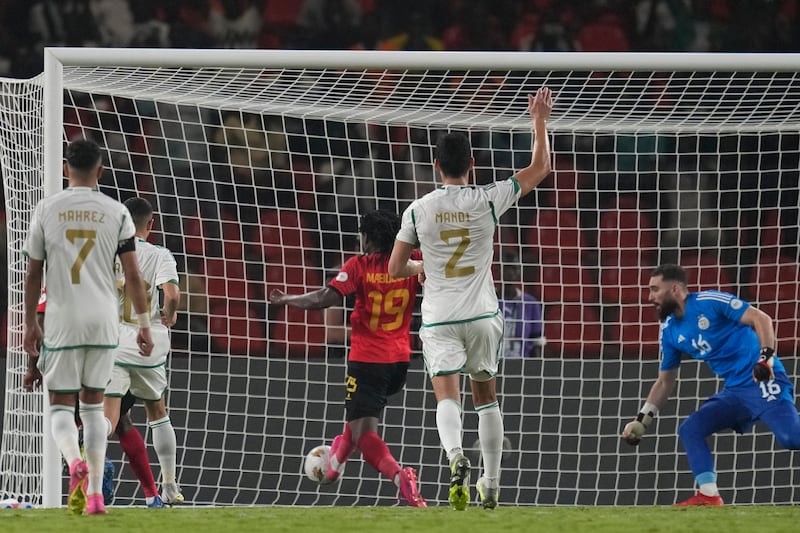 Mabululu rescued a point for Angola (Themba Hadebe/AP).