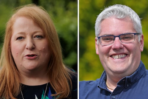 DUP and Alliance leaders Gavin Robinson and Naomi Long in titanic tussle in East Belfast