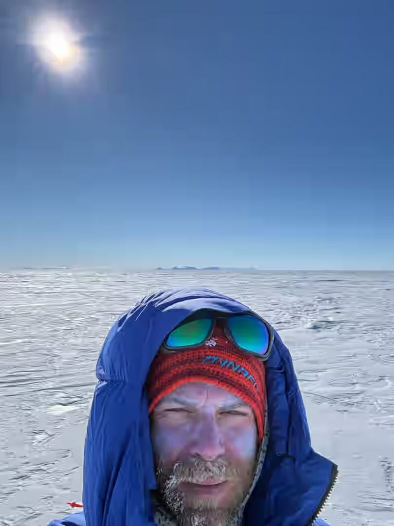 Jonny Huntington has faced extreme conditions including freezing arctic temperatures and blistering 24-hour sunlight