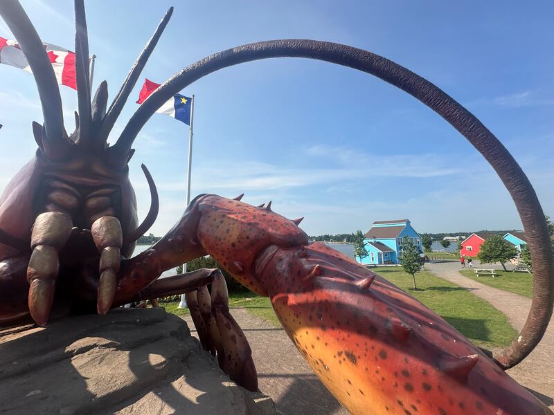 The lobster statue in Shediac