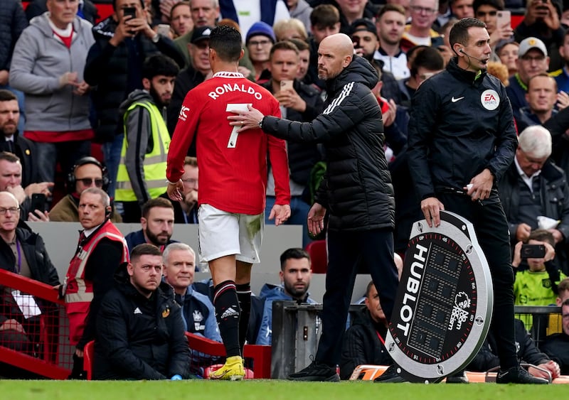 Cristiano Ronaldo briefly worked with Erik ten Hag at Old Trafford