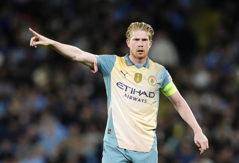 City will also be without Kevin De Bruyne this weekend