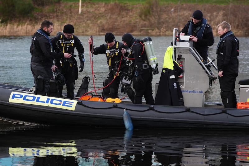 Police divers have been searching the River Dee in the area where the sisters were last seen