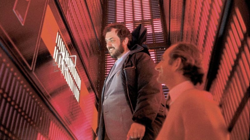 Stanley Kubrick with 2001 production designer Tony Masters 